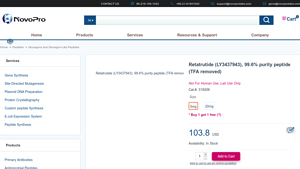 NovoPro Labs - Retatrutide (LY3437943)
