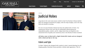 Oak Hall - Bentley & Simon Judicial Robe