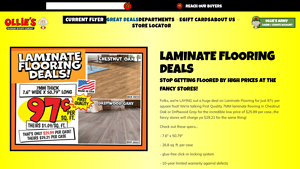Ollie's - 7MM First Quality Laminate Flooring
