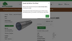 Coble's Agway - 8 x 20ft Culvert Steel