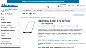 Online Metals - Stainless Steel Sheet/Plate