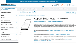 Online Metals - Copper Sheet & Plate