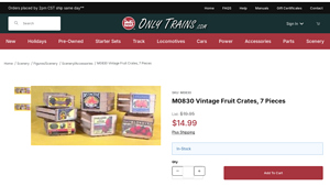 Only Trains - Vintage Style Wooden Crates
