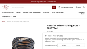 Netafim - Micro-Tubing Pipe 3000' Coil