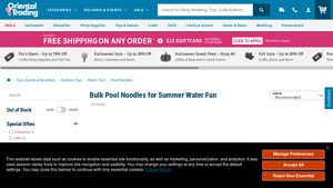 Oriental Trading - Pool Noodles