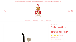 P&S Blanks - Sublimation HOOKAH CUPS