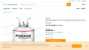 Forane - R-32 Refrigerant Cylinder 30lb Capacity