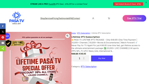 Pasatv - Lifetime IPTV Subscription