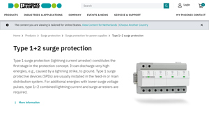Phoenix Contact - Type 1+2 Surge Protection Devices