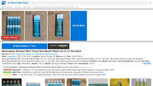 Neutrogena - Whisper Mint Travel Size Mouth Wash Lot of 10