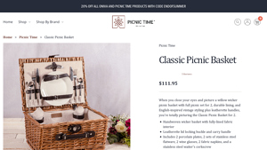 Picnic Time - Classic Picnic Basket