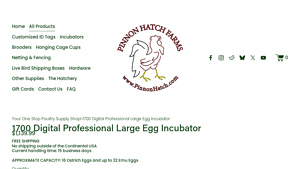 Pinnon Hatch - 1700 GQF Large Egg Incubator