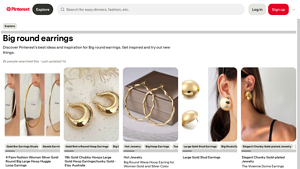Pinterest - Big Round Earrings