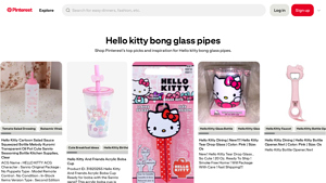 Hello Kitty - Bong Glass Pipes