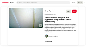 Pinterest - Mobile Home Ceiling Guide