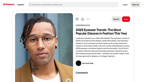 Pinterest - 2025 Eyewear Trends