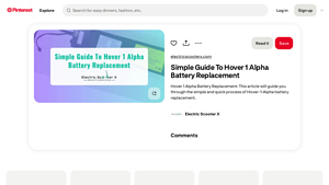 Hover-1 - Alpha Battery Replacement Guide
