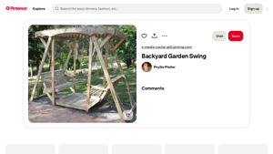 Pinterest - Double Lawn Glider Swing Seat