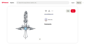 Pinterest - S925 Sterling Silver Angel Cross Pendant