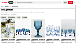 Pinterest - Vintage Blue Goblets