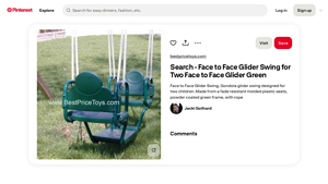 Pinterest - Face to Face Glider Swing