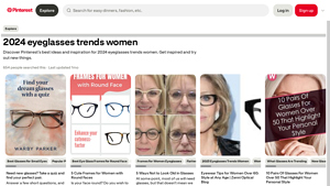 Pinterest - 2024 Eyeglasses Trends for Women