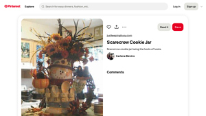 Pinterest - Scarecrow Cookie Jar