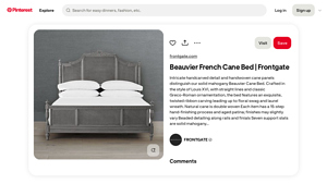 Frontgate - Beauvier French Cane Bed