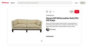 DeCoro - Off-White Leather Sofa