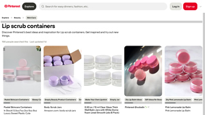 Pinterest - Lip Scrub Containers
