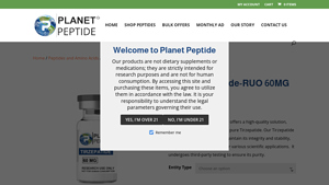 Planet Peptide - Bulk Tirzepatide-RUO 60MG