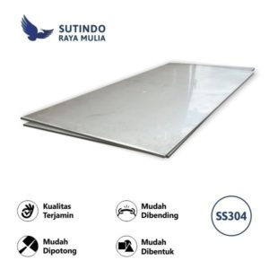 A stock image illustrating plat stainless steel 304 concepts