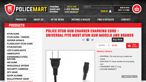PoliceMart - Extra Power Cord for Stun Guns