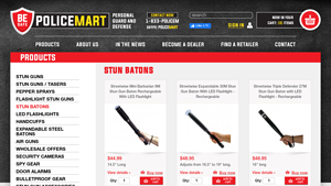 PoliceMart - Streetwise Mini Barbarian 9M Stun Gun Baton