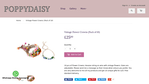 Poppy Daisy - Vintage Flower Crowns