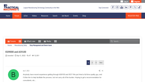 Practical Machinist - ISO Certification Insights