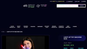 Premier Glow - Light Up Toy Machine Gun