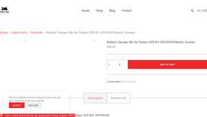 Taotao - 48V Battery Charger for ATE501 ATE502M