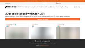 Printables - Grinder STL Models