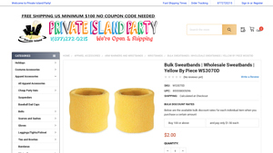 Private Island Party - Bulk Sweatbands