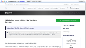 Procurement Resource - Sodium Lauryl Sulfate (SLS)