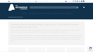 Produits Acoustiques - Feuilles de Mousse