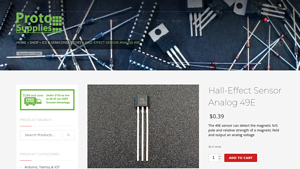 Protosupplies - Hall-Effect Sensor Analog 49E
