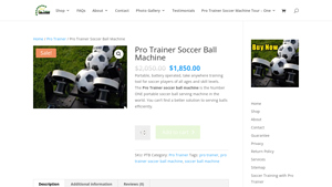 Pro Trainer - Soccer Ball Machine
