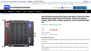 VECASTER - Professional HD Live Video Streaming Encoder