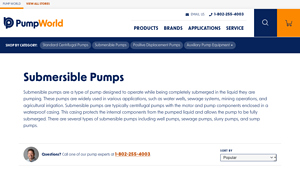 PumpWorld - Submersible Pumps