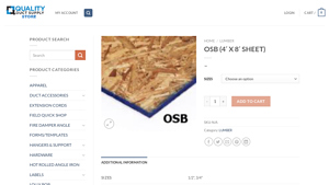 QDS - OSB Sheet 4' X 8'