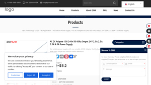 QINXPOWER - AC DC Adapter 24V 2.0A-4.0A