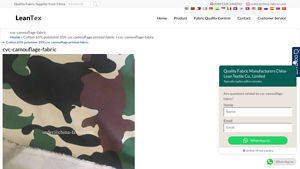 Quality Fabric - CVC Camouflage Printed Fabric