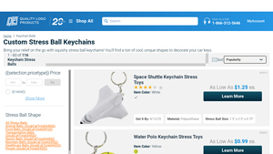 Quality Logo Products - Custom Stress Ball Keychains